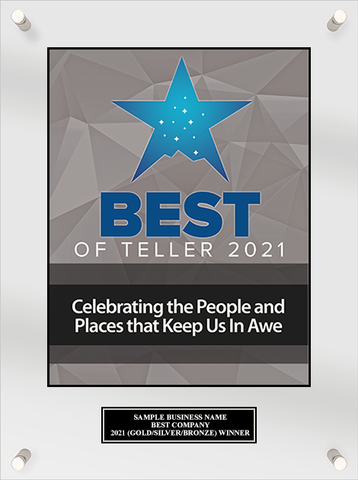 Best of Teller 2021 Acrylic Plaque